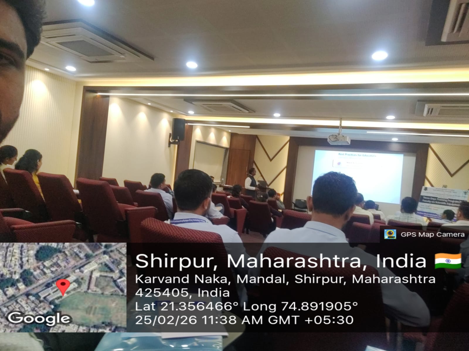 We are proud to share that Mr. Bhushan Patil, from Smt. Sharadchandrika Suresh Patil College of Pharmacy, Chopda, has successfully attended and completed the Three Days Training Program for Faculty on